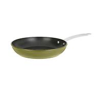 Sitram 715699 Poêle Aluminium Recyclé Ø 26 cm H 5 cm colori Vert Metallisé Revêtement intérieur anti-adhésif sans PFOA - Manche en Inox Riveté - Tous feux dont induction