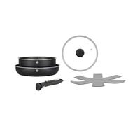 SITRAM - batterie de cuisine 5 pièces - 2 poêles 24-28 cm - manche amovible - revêtement anti adhésif - tous feux dont induction. Regenere, poele induction, casserole.