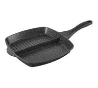 Sitram Poêle 2 compartiments 26×26 cm fonte d'aluminium antiadhésive - Tous feux (induction)