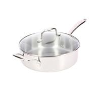 Sitram - Sauteuse En Inox Avec Couvercle 24 Cm - Gris Gris