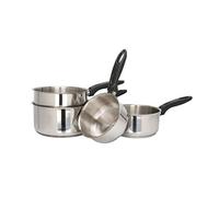 Sitram Série de 4 casseroles 14/16/18/20 cm - acier inoxydable - poignée thermorésistante - tous feux dont induction - 710482, Argent