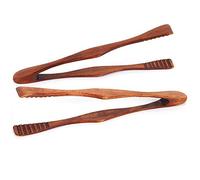 Sitrda Lot de 2 pinces en bois pour grille-pain 26,7 cm avec longue poignée pour la cuisson des toasts, du pain, des cornichons, du thé, du bambou