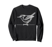Sittelle Torchepot Dessin au Trait Observateur d'oiseaux Sweatshirt