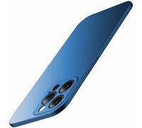 Sitthyw Coque Ultra Fine (0,3 mm) pour iPhone 14, Finition Matte Housse Protection Complète d'Objectif de Caméra, Étui Ultra Slim et Légère Case Anti-Rayures Bumper PC Rigide Cover, Bleu