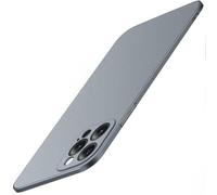 Sitthyw Coque Ultra Fine(0,3 mm) pour iPhone 15 Pro Max, Finition Matte Housse Rigide PC Protection Complète d'Objectif de Caméra, Étui Ultra Slim et Légère Anti-Rayures Bumper Case Cover, Gris