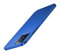 Sitthyw iPhone 12 Coque Ultra Fine Mince iPhone 12 Pro Hardcase Anti-Rayure Bumper Matte PC Dur Housse Etui de Protection Slim Finition Mat Anti-Choc Case Cover pour iPhone 12 6.1" - Bleu