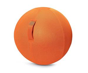 Sitting Ball Balle de siège en maille - Orange - Environ 65 cm.