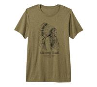 Sitting Bull, Lakota Chief, Sioux, Américain, Indien, T-Shirt Haut de Gamme