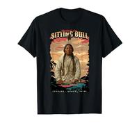 Sitting Bull Native American Chief Lakota Sioux Indians T-Shirt Graphique avec Valeur