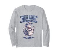 Situation Actuelle Panique légère Grenouille Haute Tension Manche Longue