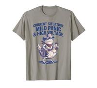 Situation Actuelle Panique légère Grenouille Haute Tension T-Shirt