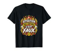Situation sous Contrôle C'est Faux EVG Équipe du Marié T-Shirt Graphique avec Valeur