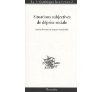 Situations Subjectives De Déprise Sociale