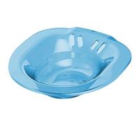 Sitz Bath Portable sur les toilettes Travel Bidet Anti-Overflow 14x15x4 dans l'attachement des bidets pour les hémorroïdes Private Care (bleu transparent)