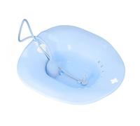 Sitz Bath, Sitz Bath Universal Squat WC SièGe de Bain avec Chasse D'eau pour Soins Post-Partum HéMorroïdes (Bleu)
