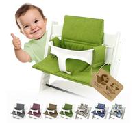 Sitzkissen Housse de Protection de Rechange Coussin Ensemble de Coussin Réducteur Kompatibel avec Stokke Tripp Trapp pour Chaise Haute Haute Chaise Haute Mod. 2 (Original Vert Clair)