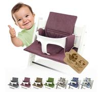Sitzkissen Housse de rechange Ensemble de coussins Réducteur de siège avec Stokke Tripp Trapp pour chaise haute chaise haute Mod. 2 (Bordeaux d'origine)