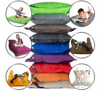 LAZY BAG Original Indoor & Outdoor Beanbag XL Pouf géant de 250 litres Coussin de siège Junior Fauteuil pour Enfants & Adultes 160x120 (Gris)