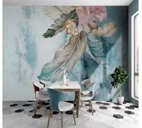 siuayosdj papier peint mural Papier peint abstrait créatif tissu mural feuilles colorées peintures murales salon chambre papier peint, 3D, 250x175cm