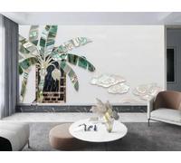 siuayosdj Papier peint pour murs de chambre à coucher, salon, décoration murale, décoration dintérieur, carte du monde, papier peint 3D, 400x280cm