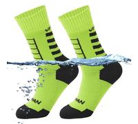 SIUKE Chaussettes d'aventure en plein air imperméables pour adultes - Chaussettes respirantes, chaudes et imperméables pour le ski, les sports nautiques, la randonnée, le cyclisme - Idéales pour