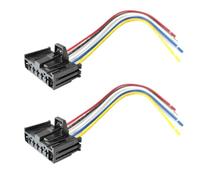 Siuku connecteur Voiture Compatible avec Fiat pour Grande pour Punto pour Linea Connecteur De Réparation De Faisceau De Câbles De Ventilateur De Chauffage 95508692(2pcs)
