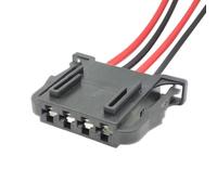 Siuku connecteur Voiture Compatible avec VW pour T&iguan 4 Broches 4D0972704 Prise De Woofer De Porte Câblage De Feu Stop Feu Arrière Connecteur De Faisceau Réparation 4D0 972 704