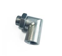 Siuku Lambda Sonde O2 Entretoise D'extension Coudée pour Capteur D'oxygène O2 D'échappement De Voiture M18x1,5 À 90 Degrés