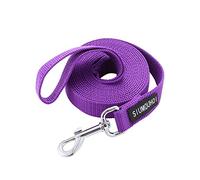 Siumouhoi Laisse de dressage en nylon résistante pour chien, corde de traction de 2,5 cm de large, 1,8 m de long, pour chien de petite et moyenne taille (Violet, 1,8 m)