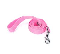 Siumouhoi Laisse de dressage en nylon solide et durable, corde de traction de 2,5 cm de large, 1,8 m de long, pour chiens de petite et moyenne taille (rose, 1,8 m)