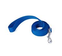 Siumouhoi Laisse de dressage en nylon solide et durable pour chien, corde de traction de 2,5 cm de large, 1,8 m, 3 m, 4,6 m de long, pour chiens de petite et moyenne taille (bleu, 1,8 m)