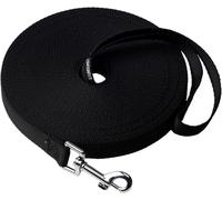 Siumouhoi Laisse Extra Longue pour Chien/Chiot avec Inscription « Souvenir » pour Dresser Un Rappel - 38 m - 20 m - 30 m - 40 m - 50 m - Noir/Orange/Violet - Laisse de Dressage pour Chiot