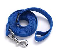 Siumouhoi Laisse pour chiot/chien de 1,8 m - Laisse solide de style traditionnel avec crochet facile à utiliser, idéale pour les chiens de petite, moyenne et grande taille (bleu, 1,6 cm x 1,8 m)