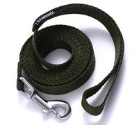 Siumouhoi Laisse pour chiot de 1,8 m, solide de style traditionnel avec crochet facile à utiliser, idéale pour les chiens de petite, moyenne et grande taille (vert militaire)