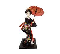 Siunwdiy 12" Japonaise de Geisha Orientale Poupée, Kimono Geisha Poupée Maiko Poupée Marionnettes, Geisha Asiatique de Collection Figurine décoration ou Cadeau,#012