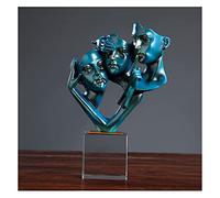 Siunwdiy Decoration Maison Salon Figure Sculpture Artisanat,Moderne Statue de Masques décoratifs, pour la Maison ou comme Cadeau d'anniversaire