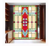 Siunwdiy Film De Fenêtre Anti-UV Stickers Vitraux D'Église,Film De Fenêtre Adhésif Statique Décor Intimité Verre Dépoli Autocollant De,Film Autocollant Opaque Film De Vitrail,D,80x120cm