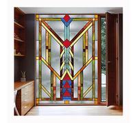 Siunwdiy Film De Fenêtre Anti-UV Stickers Vitraux D'Église,Film De Fenêtre Adhésif Statique Décor Intimité Verre Dépoli Autocollant De,Film Autocollant Opaque Film De Vitrail,B,90X120cm