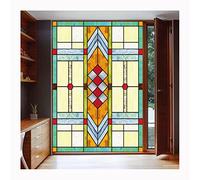 Siunwdiy Film De Fenêtre Anti-UV Stickers Vitraux D'Église,Film De Fenêtre Adhésif Statique Décor Intimité Verre Dépoli Autocollant De,Film Autocollant Opaque Film De Vitrail,C,60x180cm