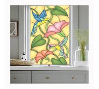 Siunwdiy Film De Fenêtre Auto-Adhésif, Film De Fenêtre Vitraux Givré Électrostatiques, Films De Fenêtre Auto-Adhésifs De PVC, Autocollants d'une Feuille D'église,C,60x80cm(24x32inch)