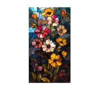 Siunwdiy Film de vitre de confidentialité à adsorption électrostatique sans adhésif pour vitres de séparation de Salle de Bain Film décoratif pour vitres d'hall de Bureau,Z15,50x120cm