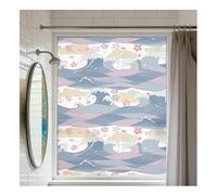 Siunwdiy Film Décoratif d'Intimité Style Décoratif Moderne Motif Ondulé Adhésif Statique Fini Dépoli Bloque Les UV pour Portes et Fenêtres de Toutes Les Pièces,D45,40x100cm