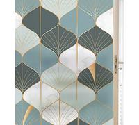 Siunwdiy Film electrostatique Depoli vitre decoratif Film vitrail Anti-Ultraviolet givré Fenêtre pour Bureau, Famille, Salle de Bain, Chambre à Coucher, Cuisine,A,60x200cm(24x79)