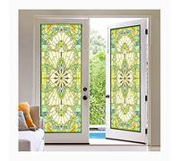 Siunwdiy Film Vitrail Occultant pour Fenêtre Salle de Bain, Intimité Autocollant Opaque Décoratif, 40x120cm (16x47inch)