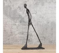 Siunwdiy Giacometti Sculpture en bronze, figurine abstraite pour amateurs d'art, décoration unique pour maison moderne, marron, 30 cm