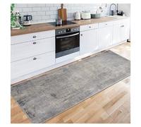 Siunwdiy Gris Tapis de Cuisine Devant evier,Tapis de Passage 80X150CM Antidérapant Tapis de Couloir Lavable Fin Tapis de Sol Long Tapis de Salon Chambre Cuisine