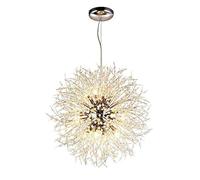 Siunwdiy LED Pendentif LumièRe Moderne CréAtif Pissenlit Suspendus LumièRes RéGlable Hauteur Salon Lampe Cristal Suspension Lampe pour Chambre Table à Manger,d'or,⌀55cm