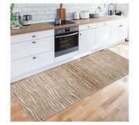 Siunwdiy Paillasson Interieur Moderne Lavable antiderapant Long Motifs Géométriques paillasson Tapis De Cuisine 40X80CM Tapis Long Couloir Brun Rectangle