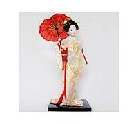 Siunwdiy Poupée Japonaise de Geisha Ornements Artisanat Japonais Statuettes Résine Creative Folk Ethnique Figurine Cadeau pour Magasin Home Jardinage Chambre Bureau,J,12" (30cm)