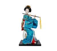 Siunwdiy Poupée Japonaise de Geisha Ornements Artisanat Japonais Statuettes Résine Creative Folk Ethnique Figurine Cadeau pour Magasin Home Jardinage Chambre Bureau,K,12" (30cm)